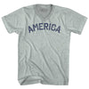 America Adult Tri-Blend V-neck T-shirt by Tribe Lacrosse