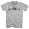 America Adult Cotton V-neck T-shirt by Tribe Lacrosse