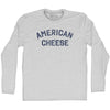 American Cheese Adult Cotton Long Sleeve T-shirt by Tribe Lacrosse