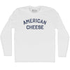 American Cheese Adult Cotton Long Sleeve T-shirt by Tribe Lacrosse