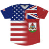 American Flag And Bermuda Flag Combination Soccer Jersey Made In USA by Tribe Lacrosse