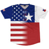 American Flag And Chile Flag Combination Soccer Jersey Made In USA by Tribe Lacrosse