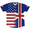 American Flag And Ghreat Britain Flag Combination Soccer Jersey Made In USA by Tribe Lacrosse