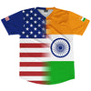 American Flag And India Flag Combination Soccer Jersey Made In USA by Tribe Lacrosse