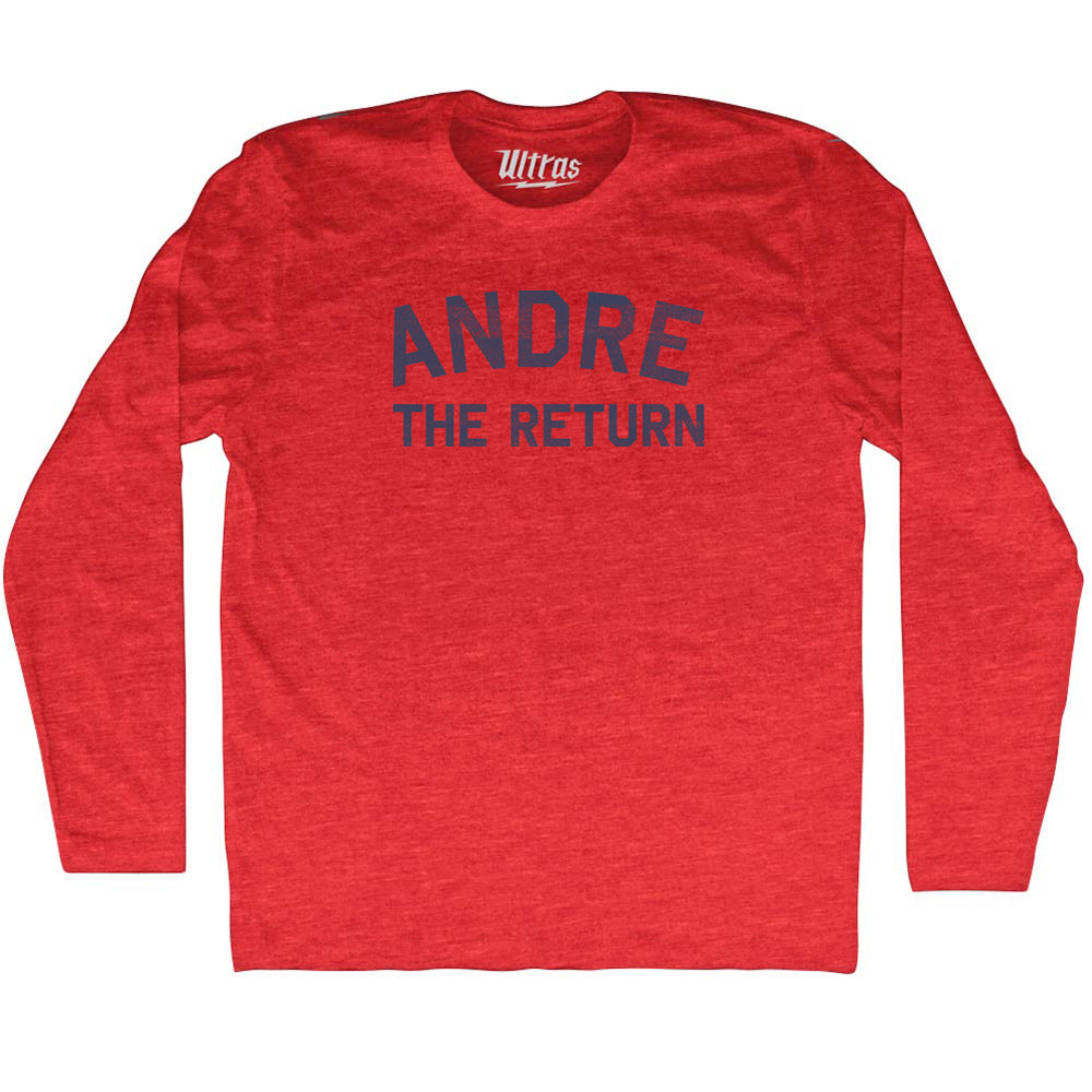 Andre The Return Adult Tri-Blend Long Sleeve T-shirt by Tribe Lacrosse