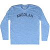 Angolan Adult Tri-Blend Long Sleeve T-shirt by Tribe Lacrosse