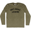 Anti-Woke Legend Adult Tri-Blend Long Sleeve T-shirt by Tribe Lacrosse