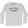 Anti-Woke Legend Adult Cotton Long Sleeve T-shirt by Tribe Lacrosse