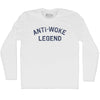 Anti-Woke Legend Adult Cotton Long Sleeve T-shirt by Tribe Lacrosse