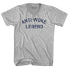Anti-Woke Legend Adult Cotton V-neck T-shirt by Tribe Lacrosse
