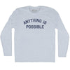 Anything Is Possible Adult Tri-Blend Long Sleeve T-shirt by Tribe Lacrosse
