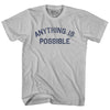Anything Is Possible Adult Cotton T-shirt by Tribe Lacrosse