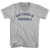 Anything Is Possible Adult Cotton V-neck T-shirt by Tribe Lacrosse
