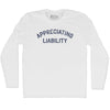 Appreciating Liability Adult Cotton Long Sleeve T-shirt by Tribe Lacrosse