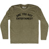 Are You Not Entertained Adult Tri-Blend Long Sleeve T-shirt by Tribe lacrosse