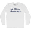Are You Not Entertained Adult Cotton Long Sleeve T-shirt by Tribe lacrosse