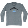Argentina Fistball Country Flag Adult Tri-Blend Long Sleeve T-shirt by Tribe Lacrosse
