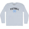 Argentina Fistball Country Flag Adult Tri-Blend Long Sleeve T-shirt by Tribe Lacrosse