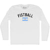 Argentina Fistball Country Flag Adult Cotton Long Sleeve T-shirt by Tribe Lacrosse