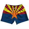 Arizona US State Flag 5" Swim Shorts Made in USA by Tribe Lacrosse