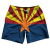 Arizona US State Flag Swim Shorts 7" Made in USA by Tribe Lacrosse