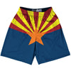 Arizona State Flag 9" Inseam Lacrosse Shorts by Tribe Lacrosse