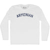 Armenian Adult Cotton Long Sleeve T-shirt by Tribe Lacrosse