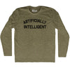 Artificially Intelligent Adult Tri-Blend Long Sleeve T-shirt by Tribe Lacrosse