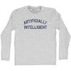 Artificially Intelligent Adult Cotton Long Sleeve T-shirt by Tribe Lacrosse