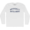 Artificially Intelligent Adult Cotton Long Sleeve T-shirt by Tribe Lacrosse
