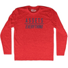 Assets Over Everything Adult Tri-Blend Long Sleeve T-shirt by Tribe Lacrosse