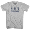 Assets Over Everything Womens Cotton Junior Cut T-Shirt by Tribe Lacrosse