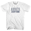 Assets Over Everything Womens Cotton Junior Cut T-Shirt by Tribe Lacrosse