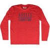 Assets Over Liabilities Adult Tri-Blend Long Sleeve T-shirt by Tribe Lacrosse