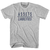 Assets Over Liabilities Womens Cotton Junior Cut T-Shirt by Tribe Lacrosse