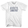 Assets Over Liabilities Womens Cotton Junior Cut T-Shirt by Tribe Lacrosse
