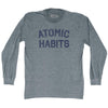 Atomic Habits Adult Tri-Blend Long Sleeve T-shirt by Tribe Lacrosse