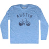 Austin Bike Adult Tri-Blend Long Sleeve T-shirt by Tribe Lacrosse