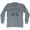 Austin Bike Adult Tri-Blend Long Sleeve T-shirt by Tribe Lacrosse