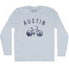 Austin Bike Adult Tri-Blend Long Sleeve T-shirt by Tribe Lacrosse
