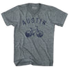 Austin Bike Tri-Blend V-neck Womens Junior Cut T-shirt by Tribe Lacrosse