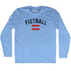 Austria Fistball Country Flag Adult Tri-Blend Long Sleeve T-shirt by Tribe Lacrosse