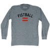 Austria Fistball Country Flag Adult Tri-Blend Long Sleeve T-shirt by Tribe Lacrosse