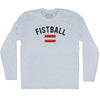 Austria Fistball Country Flag Adult Tri-Blend Long Sleeve T-shirt by Tribe Lacrosse