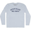Autumn Blaze Red Maple Adult Tri-Blend Long Sleeve T-shirt by Tribe Lacrosse