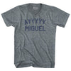 Ayyyyy Miguel Tri-Blend V-neck Womens Junior Cut T-shirt by Tribe Lacrosse