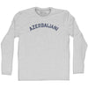 Azerbaijani Adult Cotton Long Sleeve T-shirt by Tribe Lacrosse