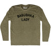 Babushka Lady Adult Tri-Blend Long Sleeve T-shirt by Tribe Lacrosse