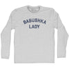 Babushka Lady Adult Cotton Long Sleeve T-shirt by Tribe Lacrosse