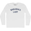 Babushka Lady Adult Cotton Long Sleeve T-shirt by Tribe Lacrosse